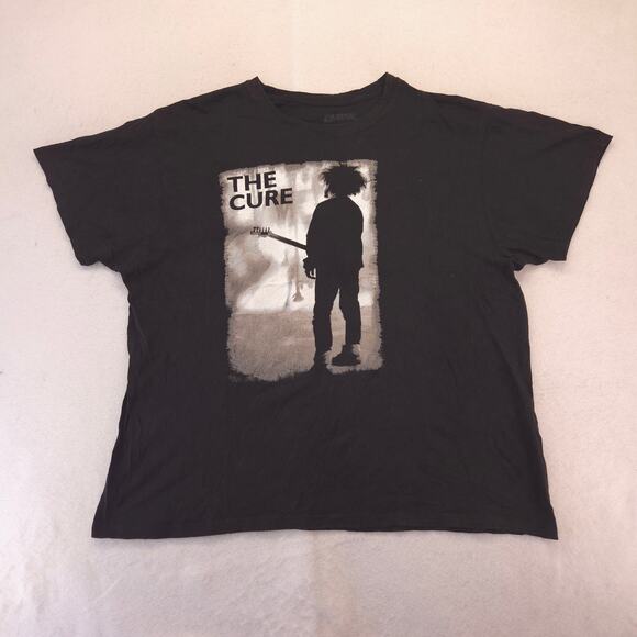 The Cure Band Crew Neck Short Sleeve Graphic T Shirt Mens Size 2XL Black - Picture 2 of 9